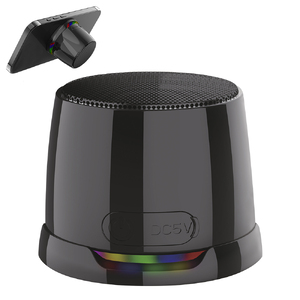 Магнитная беспроводная Bluetooth колонка-подставка Wave 5W, черная с логотипом