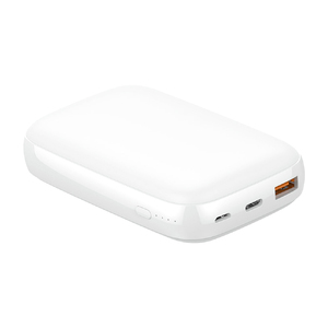 Внешний аккумулятор Galaxy QC&PD с функцией быстрой зарядки, 10000 mah, белый с логотипом
