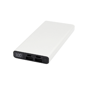 Внешний аккумулятор Höginn в металлическом корпусе, 10000mAh, серый с логотипом