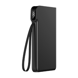 Внешний аккумулятор Cesare 10000 mAh, черный с логотипом