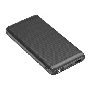 Внешний аккумулятор Orvex c быстрой зарядкой (до 22,5W), 10000 mAh, черный с логотипом