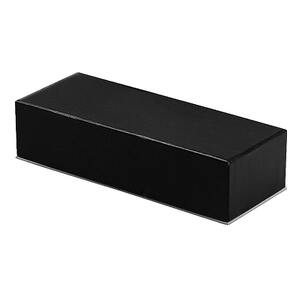 Футляр для одной или двух ручек Pencase Emotion Duo, бумажный, черный с серебристым элементом с логотипом