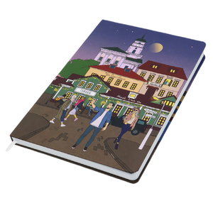 Записная книжка A5 Dziuna Зыбицкая в линейку 15,5 x 21 см с логотипом