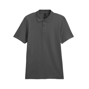 Футболка поло SOFTSTYLE ADULT DOUBLE PIQUE, ГРАФИТОВЫЙ 3XL с логотипом