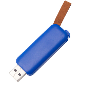 Флеш накопитель Pony, USB 2.0 16GB, пластик, синий с логотипом