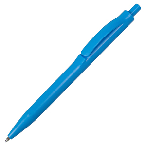 Ручка шариковая IGLA COLOR, пластиковая, голубой с логотипом