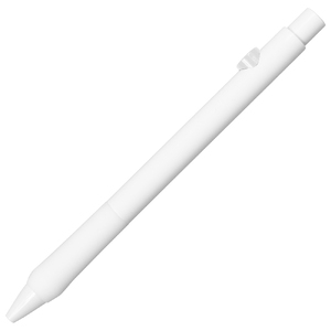 Ручка гелиевая Allegro Soft Grip, пластиковая, белая с логотипом