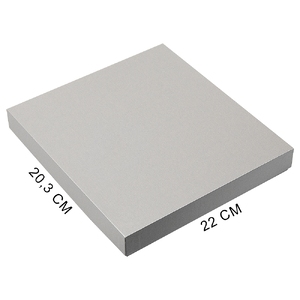 Коробка подарочная, размер  203*220*30 мм,  Solution Gift Linen  для ежедневника и ручки, серебро