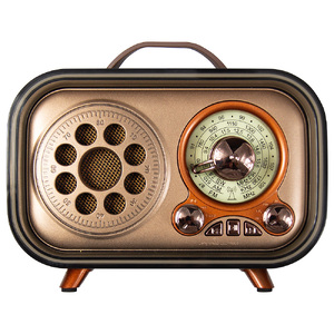 Ретро радио в стиле радиолы, диапазон частот  AM FM SW, USB, Bluetooth, Heritage Memories, со светодиодной подсветкой, цвет светло-коричневый