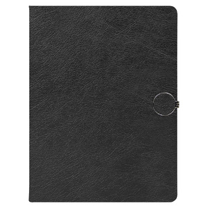 Ежедневник Alfa Omega Mocca Business Edition B5, в твердой обложке, с магнитной застежкой, черный, в подарочной коробке с логотипом