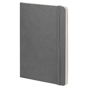 Блокнот Flexy Forest Urban Latte А5, недатированный, серый, в гибкой обложке с логотипом