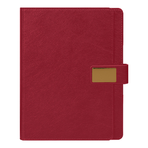 Ежедневник в суперобложке Country Alfa Mocco Business Edition B5, полутвердый, бордовый с золотом с логотипом