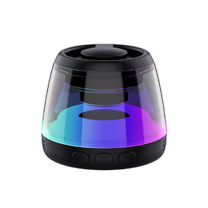 Колонка беспроводная MyTone Light  Magnet Sound, со светомузыкой, черная с логотипом
