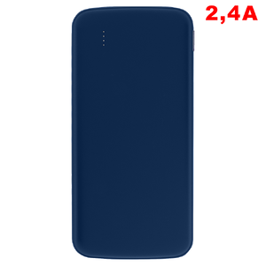 Внешний аккумулятор «Universal», 10 000 mAH, 5V 2.4 A, темно-синий