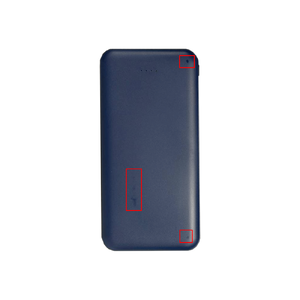 Внешний аккумулятор (powerbank) «Amper», 10 000 mAH, 5V 2.0 A, темно-синий с логотипом