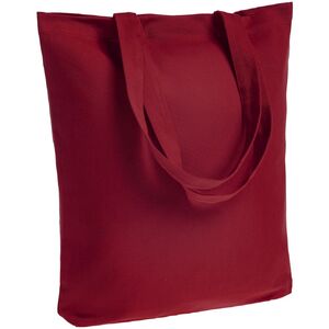 Холщовая сумка Avoska, бордовая с логотипом