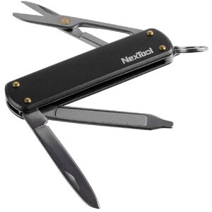 Нож-брелок NexTool Mini, черный с логотипом