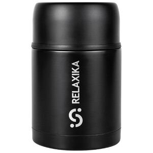 Термос для еды Relaxika 700, черный с логотипом