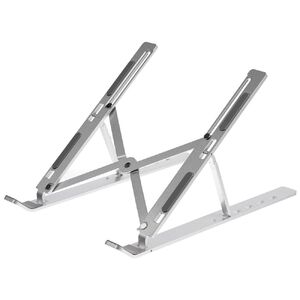 Подставка для ноутбука и планшета Scaffold Light ver.2, металлик с логотипом