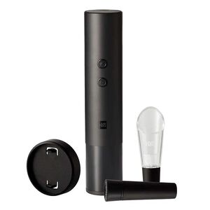 Винный набор HuoHou Electric Wine Bottle Opener 4 in 1, черный с логотипом