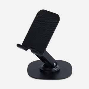 Подставка для смартфона Smartic Light, черная с логотипом