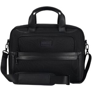 Сумка для ноутбука Santiago Nylon, черная с логотипом