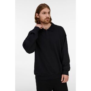 Свитшот оверсайз унисекс S6, черный, размер M/L