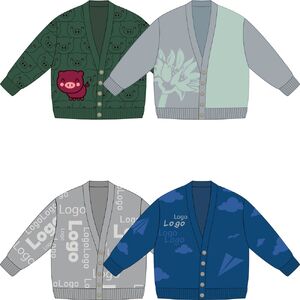 Кардиган Cozy Knit Grand на заказ, акрил, размер S/M с логотипом