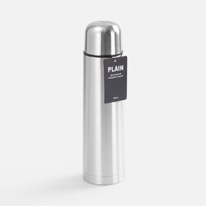 Термос Plain 750, ver.2, серебристый с логотипом