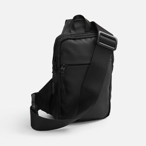 Спортивная кросс-боди сумка UrbanHike, черная с логотипом