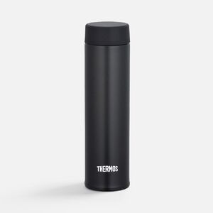 Термобутылка JOJ 180, черная с логотипом