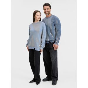 Джемпер Denim свободного силуэта на заказ, полушерсть, размер XS с логотипом