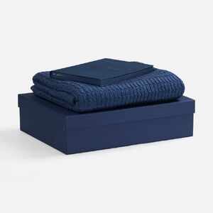 Набор Stitch Warm, синий с логотипом