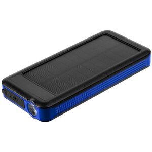 Аккумулятор с беспроводной зарядкой Holiday Maker Wireless, 10000 мАч, синий с логотипом