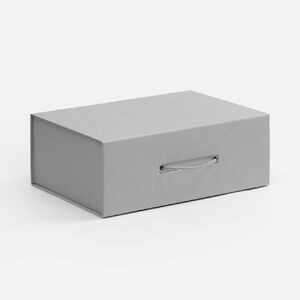 Коробка складная New Case Fold, серая с логотипом