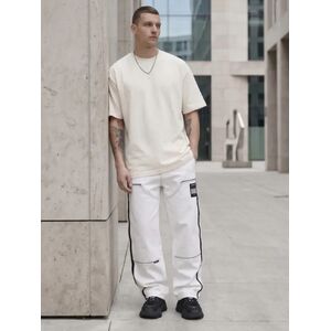 Футболка Oversize Premium 210, молочно-белая, размер XXL с логотипом