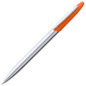 Ручка шариковая Dagger Soft Touch, оранжевая с логотипом