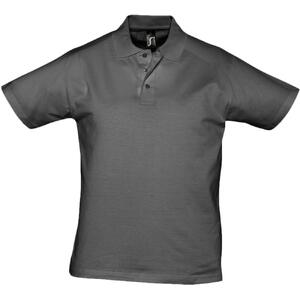Рубашка поло мужская Prescott men 170 темно-серая, размер S