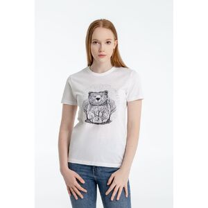 Футболка женская Bear, белая, размер M