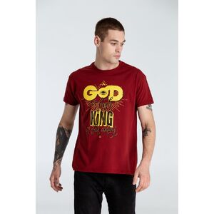 Футболка A God is High, гранатово-красная, размер M