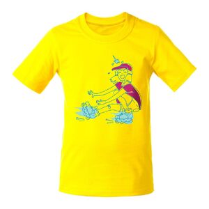 Футболка детская Roller Skates, желтая, 6 лет с логотипом