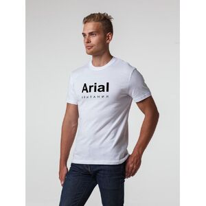 Футболка Arial обитания, белая, размер S с логотипом