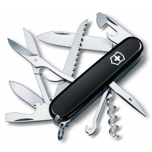 Офицерский нож Huntsman 91, черный с логотипом