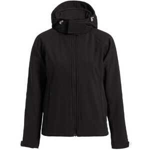 Куртка женская Hooded Softshell черная, размер L
