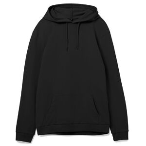 Толстовка с капюшоном унисекс Hoodie, черная, размер L с логотипом