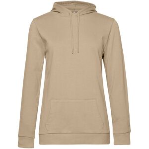 Толстовка с капюшоном женская Hoodie, бежевая, размер L