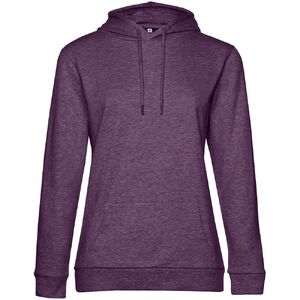Толстовка с капюшоном женская Hoodie, фиолетовый меланж, размер L