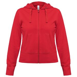 Толстовка женская Hooded Full Zip красная, размер L