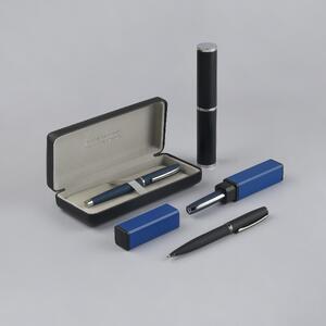 ФУТЛЯР  PREMIUM ИЗ ЭКОКОЖИ ПОД РУЧКУ,  ЧЕРНЫЙ с логотипом