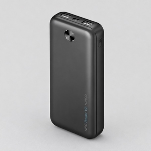 Внешний АКБ NRG Power V2 10000 мА-ч, 2A, 2xUSB, черный, Deppa